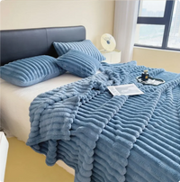 plaid doux épais effet carreaux style moderne chambre