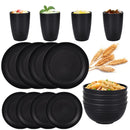 Ensemble vaisselle camping pp assiettes bols tasses couverts