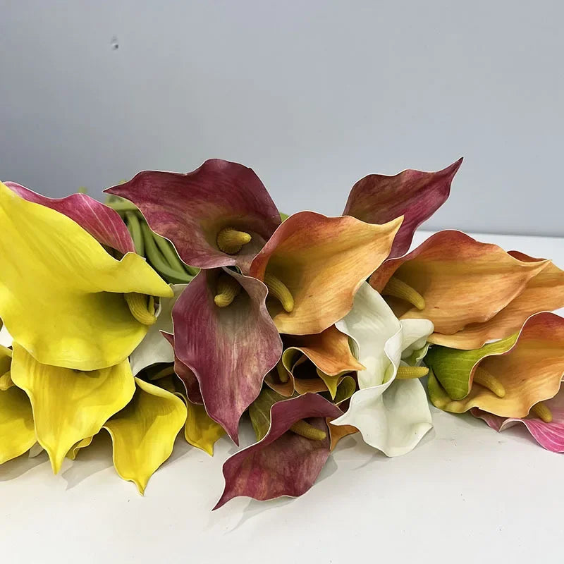 lot de 4 lys calla artificiels pour décoration de mariage - vue 6 sur 11