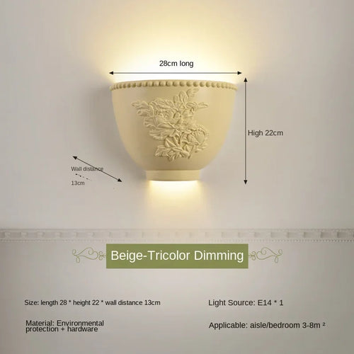 applique murale en résine d'ange sculptée décorative à led - vue 20 sur 19
