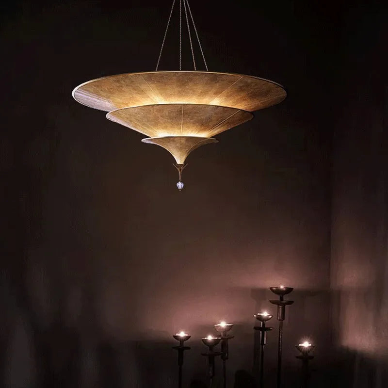lustre bouddhiste asiatique pour décoration d'intérieur élégant - vue 4 sur 8