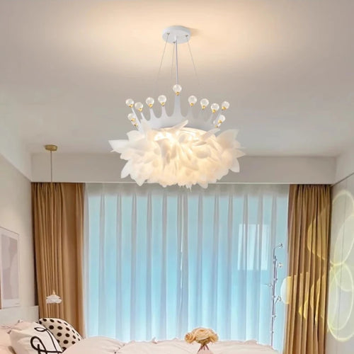 lustre romantique en cristal pour une décoration moderne - vue 6 sur 17