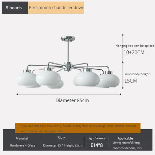 lustre moderne bauhaus en verre pour salon nordique - vue 18 sur 22
