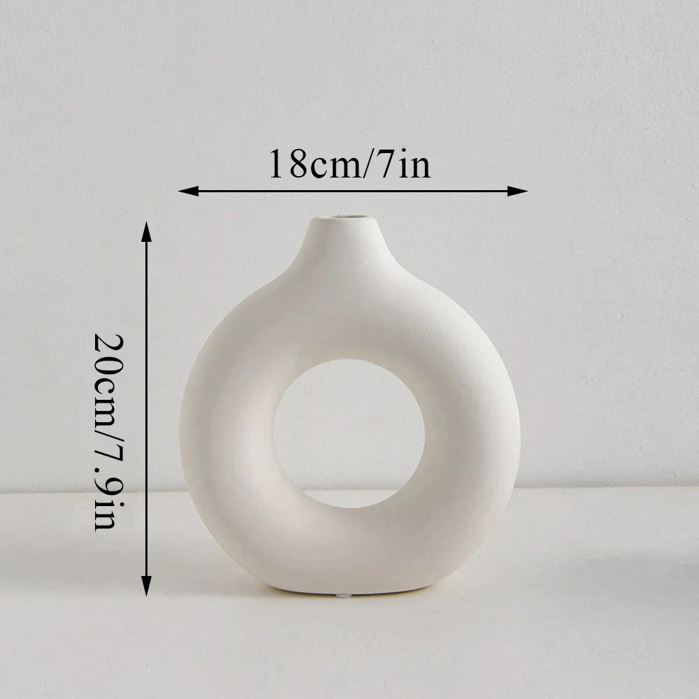 vase minimaliste en plastique pour décoration de mariage