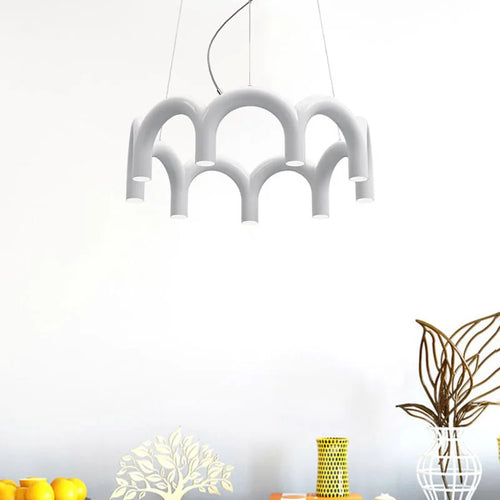 plafonnier led suspendu en métal style moderne avec cordon réglable