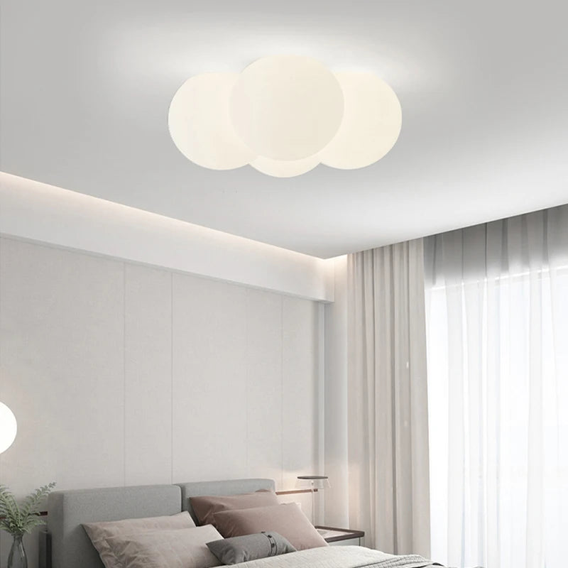 lustre nordique led nuage 4/8 têtes décor bulles luminaires