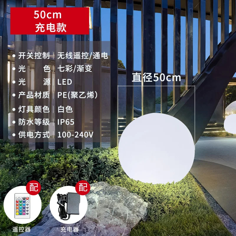 lampe de pelouse sphérique design nordique simple pour décoration intérieure - vue 10 sur 15