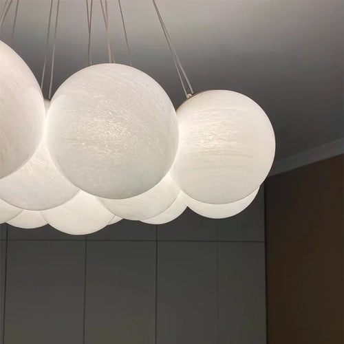 lustre en verre moderne style français pour décoration intérieure - vue 7 sur 9