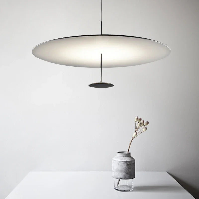 suspension luminaire minimaliste anneau lumières design