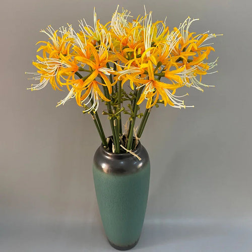 belle branche de fleurs higan en soie pour déco mariage et photographie - vue 5 sur 11