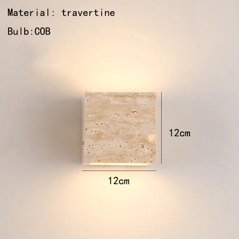 applique murale led créative en forme de cuboïde 3000k - vue 7 sur 8