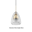 suspension en verre design nordique pour décoration intérieure moderne