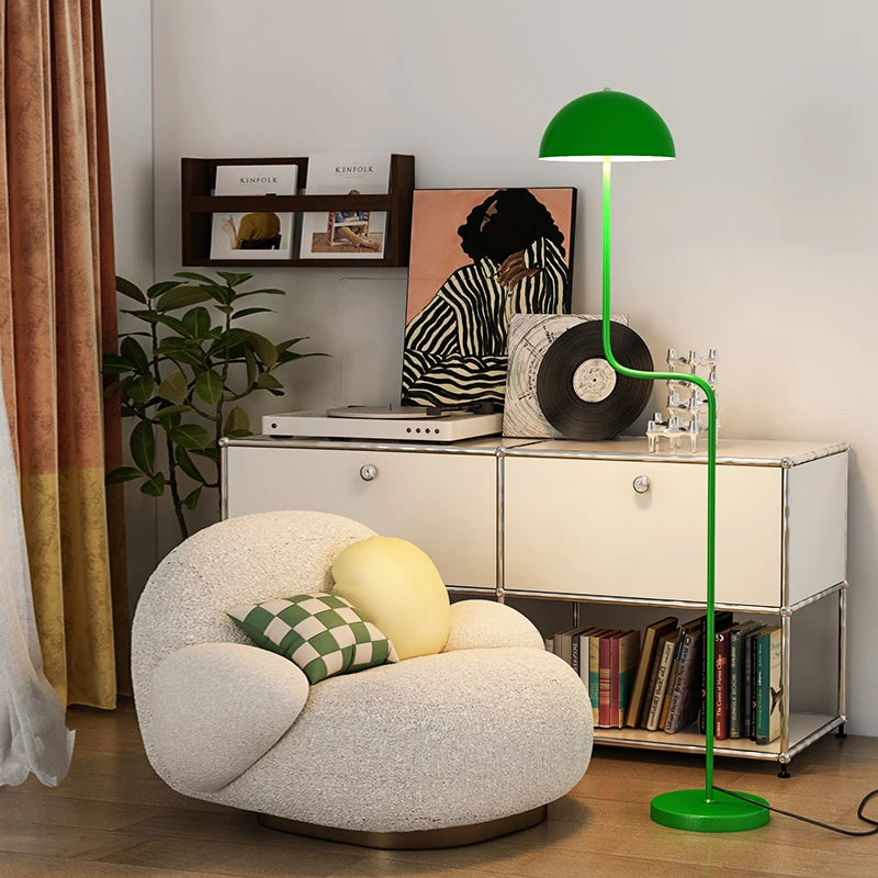 lampadaire nordique en verre avec abat-jour pour décoration intérieure - vue 4 sur 16