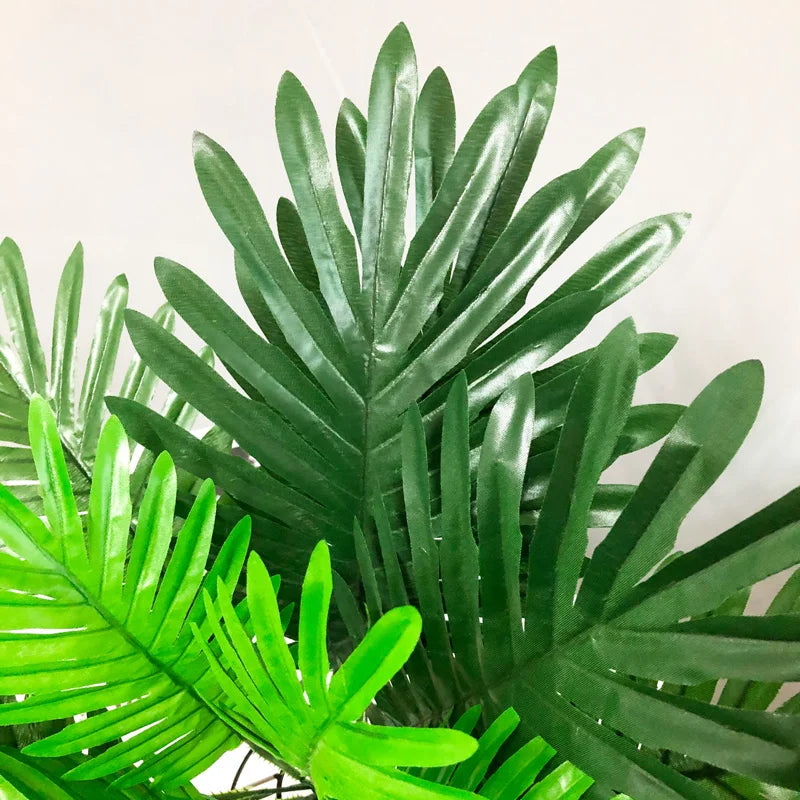 plantes artificielles feuilles de palmier tropical décoration intérieure - vue 4 sur 6