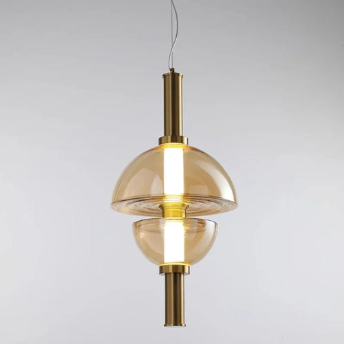 lustre moderne en verre design minimaliste pour restaurant et café