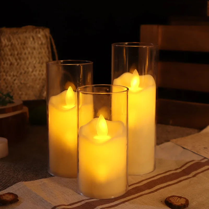 lot de 6 bougies LED sans flamme pour mariage et noël - vue 3 sur 10