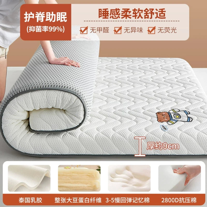 matelas en latex de soja mousse à mémoire pliable tatami épais et chaud