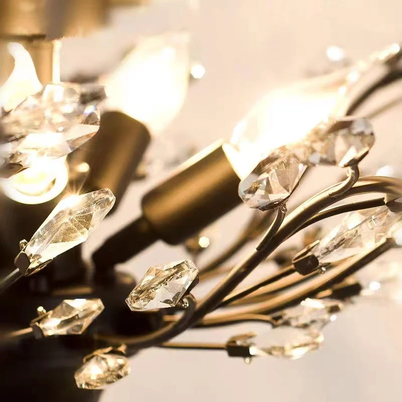 lustre en cristal rétro pour magasin créatif et original - vue 7 sur 13