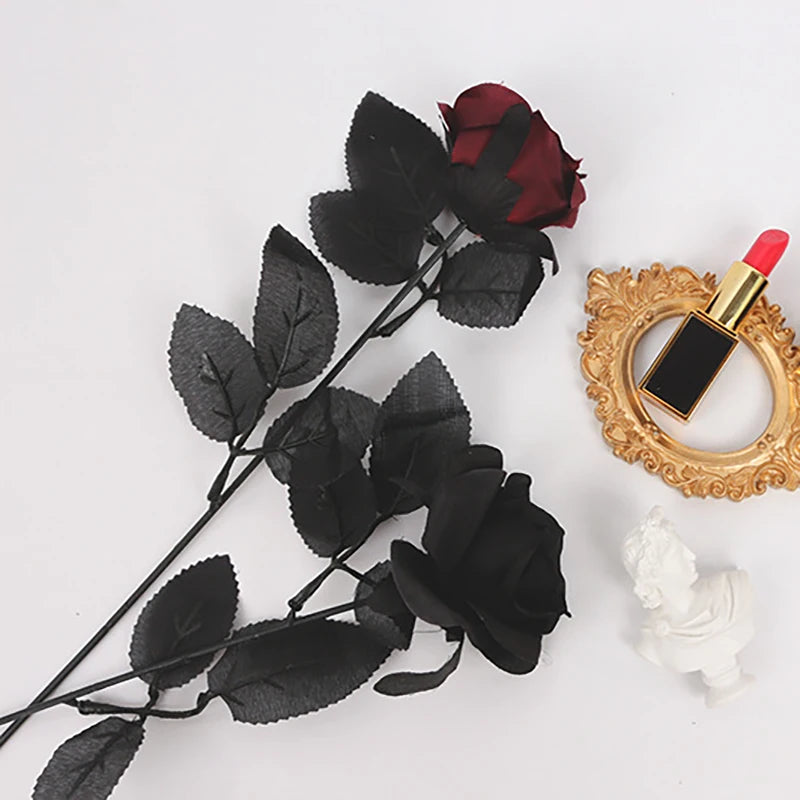 fleurs artificielles gothiques pour décoration dHalloween et maison punk - vue 3 sur 8