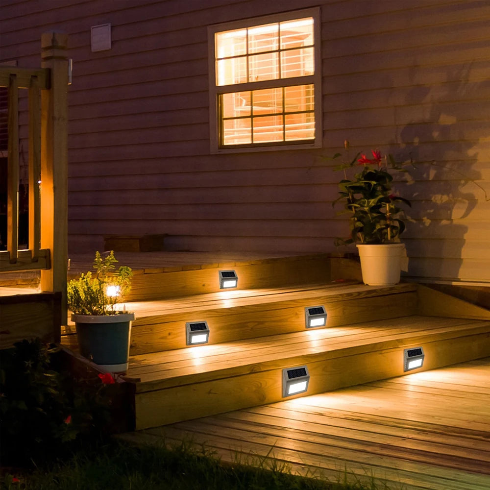 applique murale solaire 3 led capteur mouvement étanche jardin patio 1-4 pièces - vue 5 sur 9