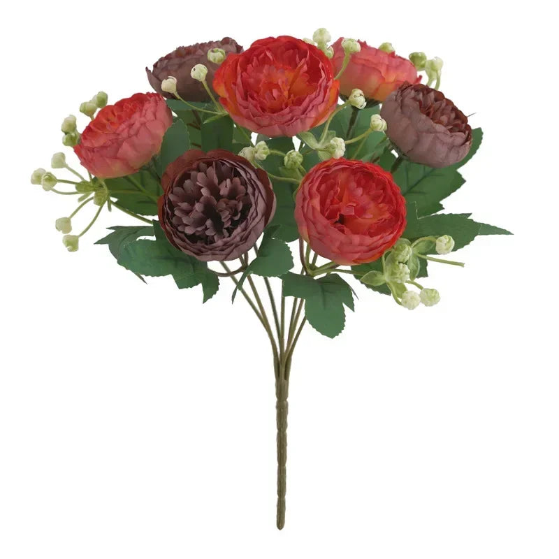 fleurs artificielles pivoines en soie pour mariage décoration florale - vue 11 sur 12