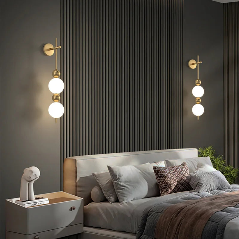 applique murale led créative en forme de boule décorative pour la maison
