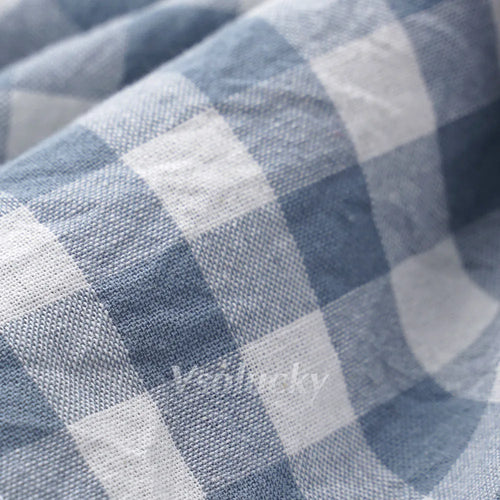 Serviette de table vichy coton style champêtre réutilisable