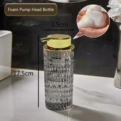 bouteille de savon en verre pour salle de bain élégante et pratique - vue 13 sur 24
