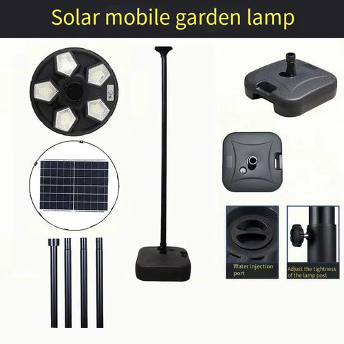 lampe solaire ronde pour jardin et éclairage extérieur - vue 17 sur 17