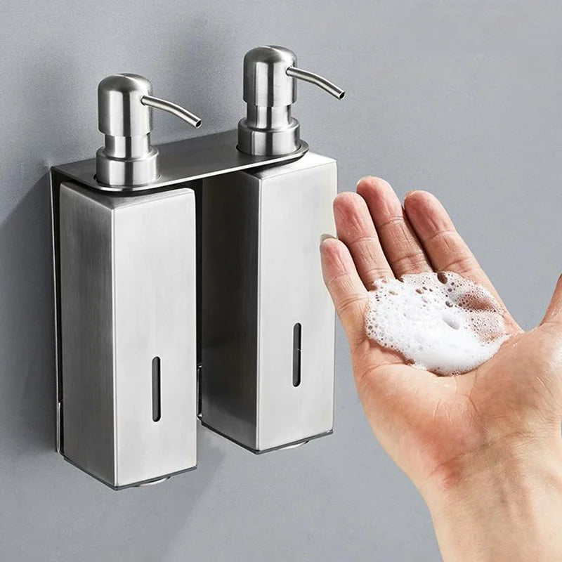 accessoires en acier inoxydable pour distributeurs de savon moderne - vue 4 sur 12
