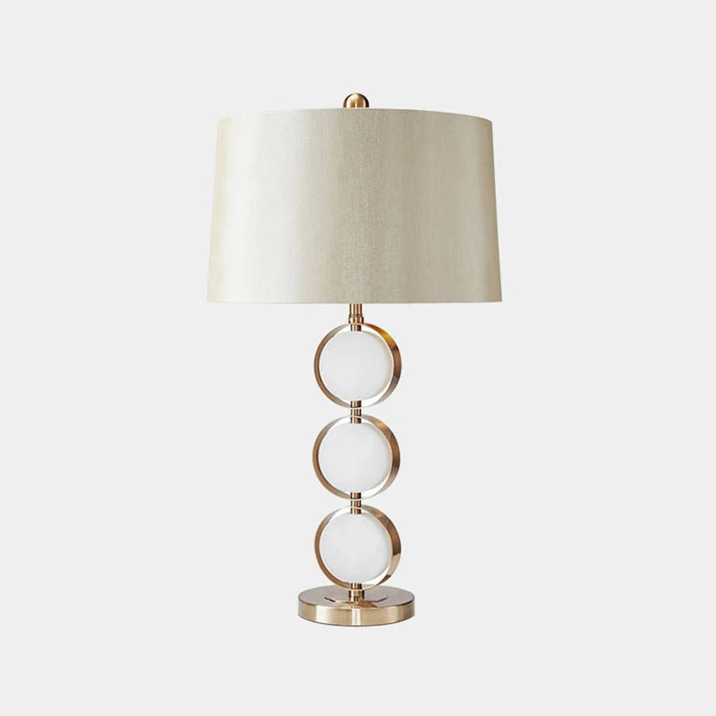 lampe à poser rétro en tissu marbré pour décoration intérieure
