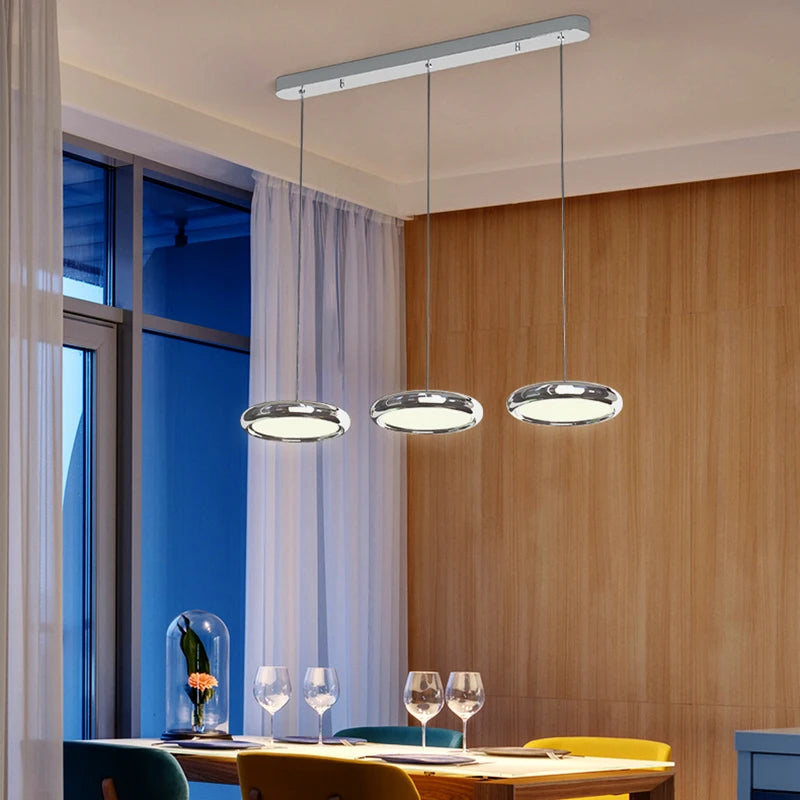 lampes de luxe suspendues avec télécommande pour restaurant