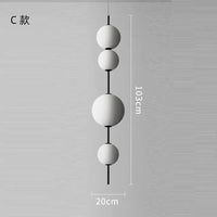 Modern minimalist restaurant chandelier, living room decoration Nordic white glass kitchen island, bedroom lighting chandelier