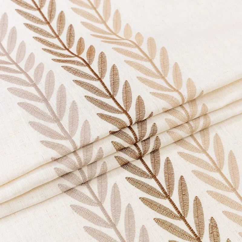 Nappe rustique motif feuilles de café imperméable cuisine