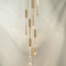 lustre moderne en cristal design personnalisé pour intérieur contemporain