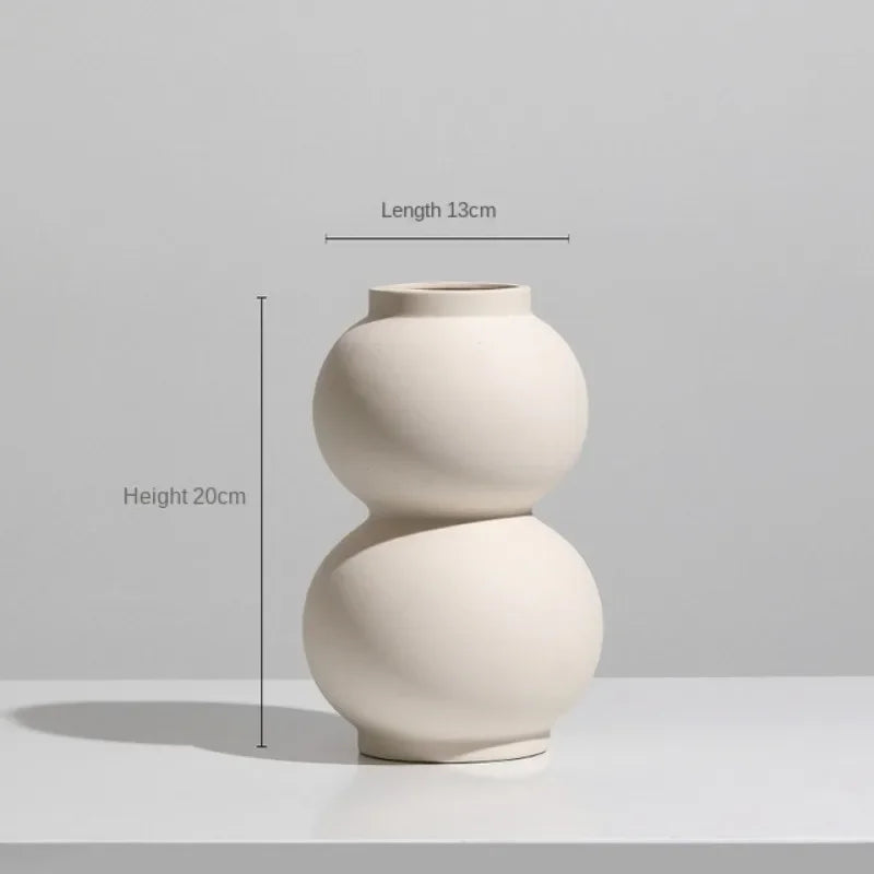 vase en céramique moderne pour fleurs séchées décoration intérieure - vue 15 sur 16