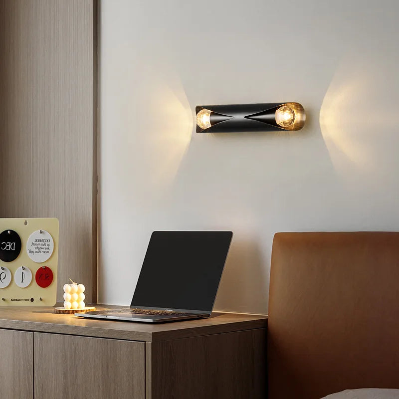 applique murale led moderne en cuivre de qualité