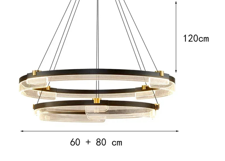 lustre minimaliste nordique en acrylique pour décoration moderne