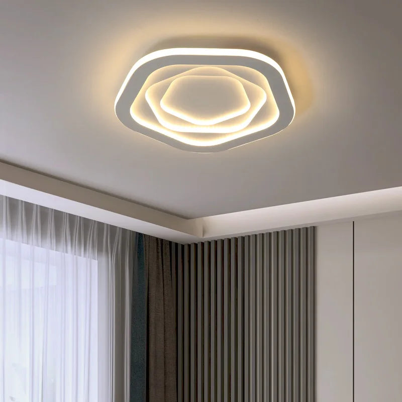 plafonnier moderne minimaliste à lumière led créative ultra mince - vue 3 sur 12
