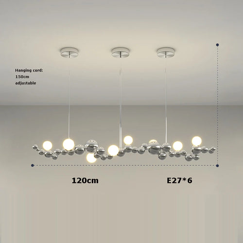 suspension artistique à led à intensité variable pour décoration intérieure