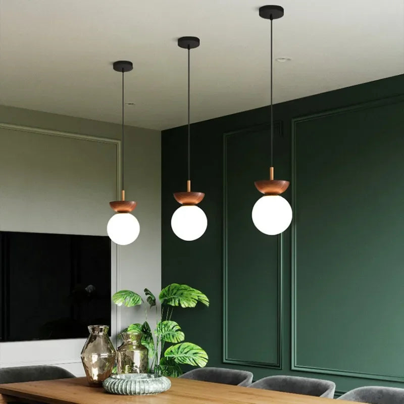 plafonnier led style japonais design nordique luminaire décoratif idéal - vue 4 sur 10