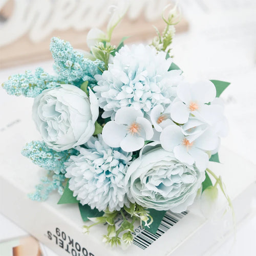 bouquets de mariée en soie pivoine décorations florales pour mariage - vue 11 sur 12