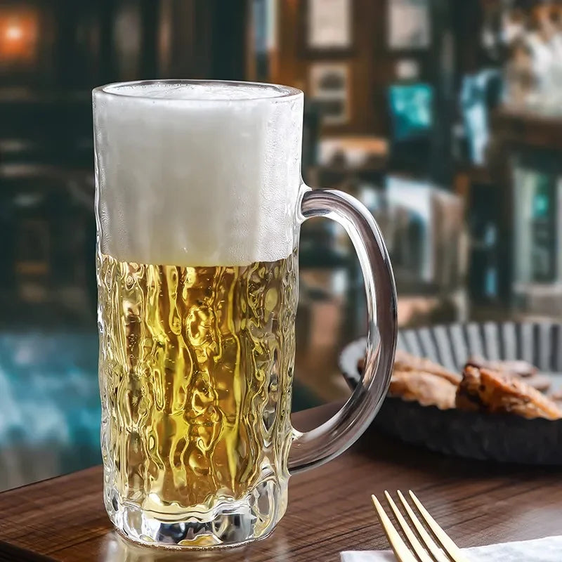 Verre à bière épais grande capacité avec anse - vue 4 sur 7