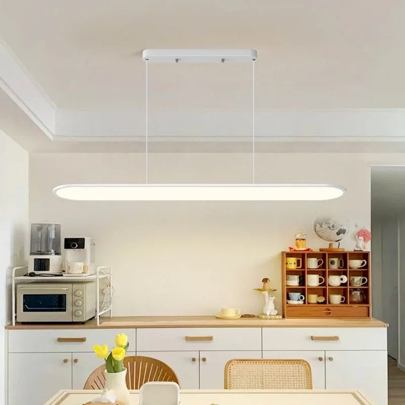 suspension led moderne minimaliste en ferronnerie pour bar - vue 5 sur 13