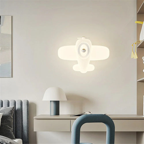 applique murale led en forme d'avion ou d'étoile pour enfants - vue 5 sur 9