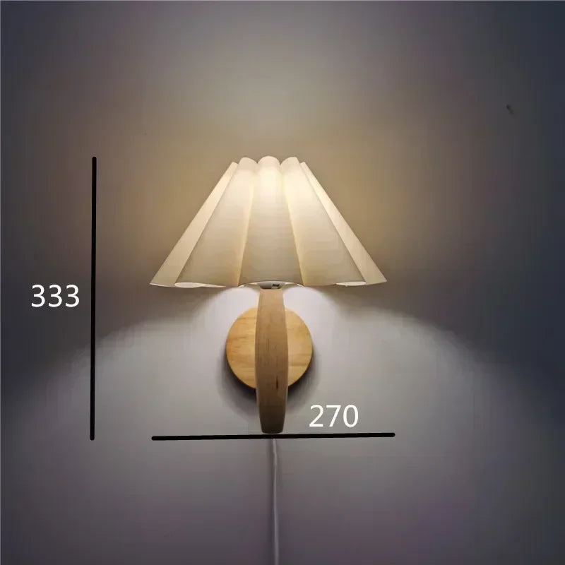 Applique murale Led en bois avec interrupteur - vue 3 sur 14