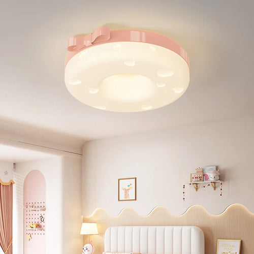 plafonnier forme de fromage pour pépinière de bébé fille - vue 2 sur 8