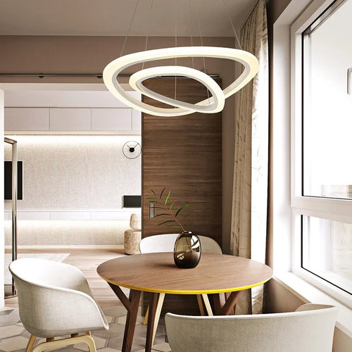 suspension moderne à led pour décoration intérieure élégante - vue 4 sur 11