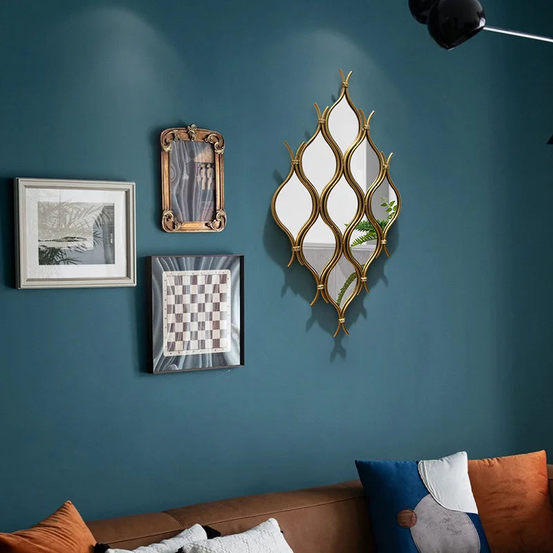 décoration murale moderne en fer forgé créative et luxueuse - vue 4 sur 6