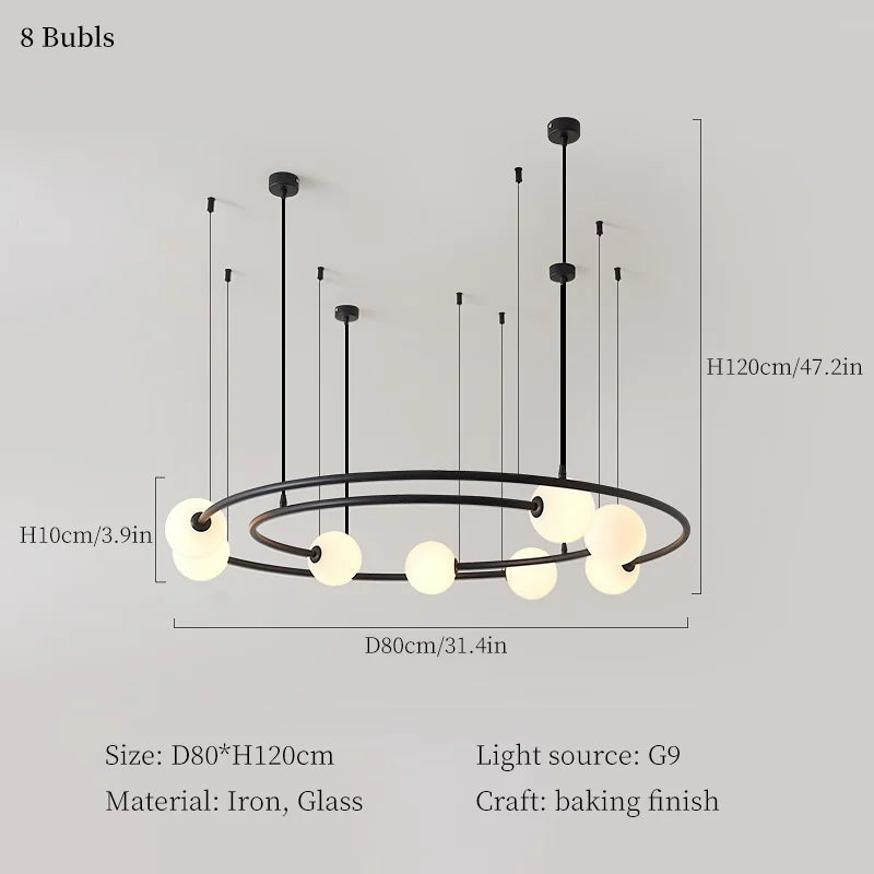 suspension moderne créative pour décoration intérieure élégante